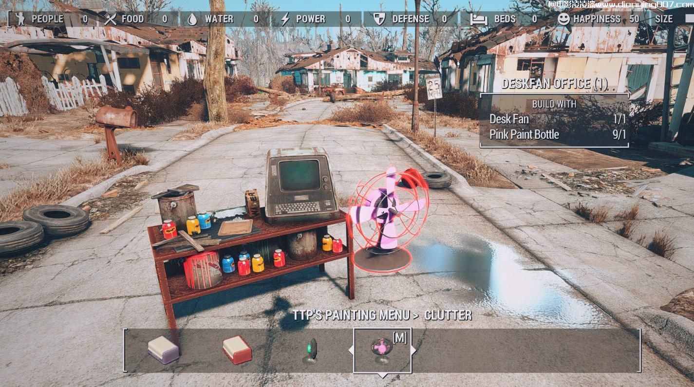 TTP的绘画菜单 - 您的聚居地的颜色